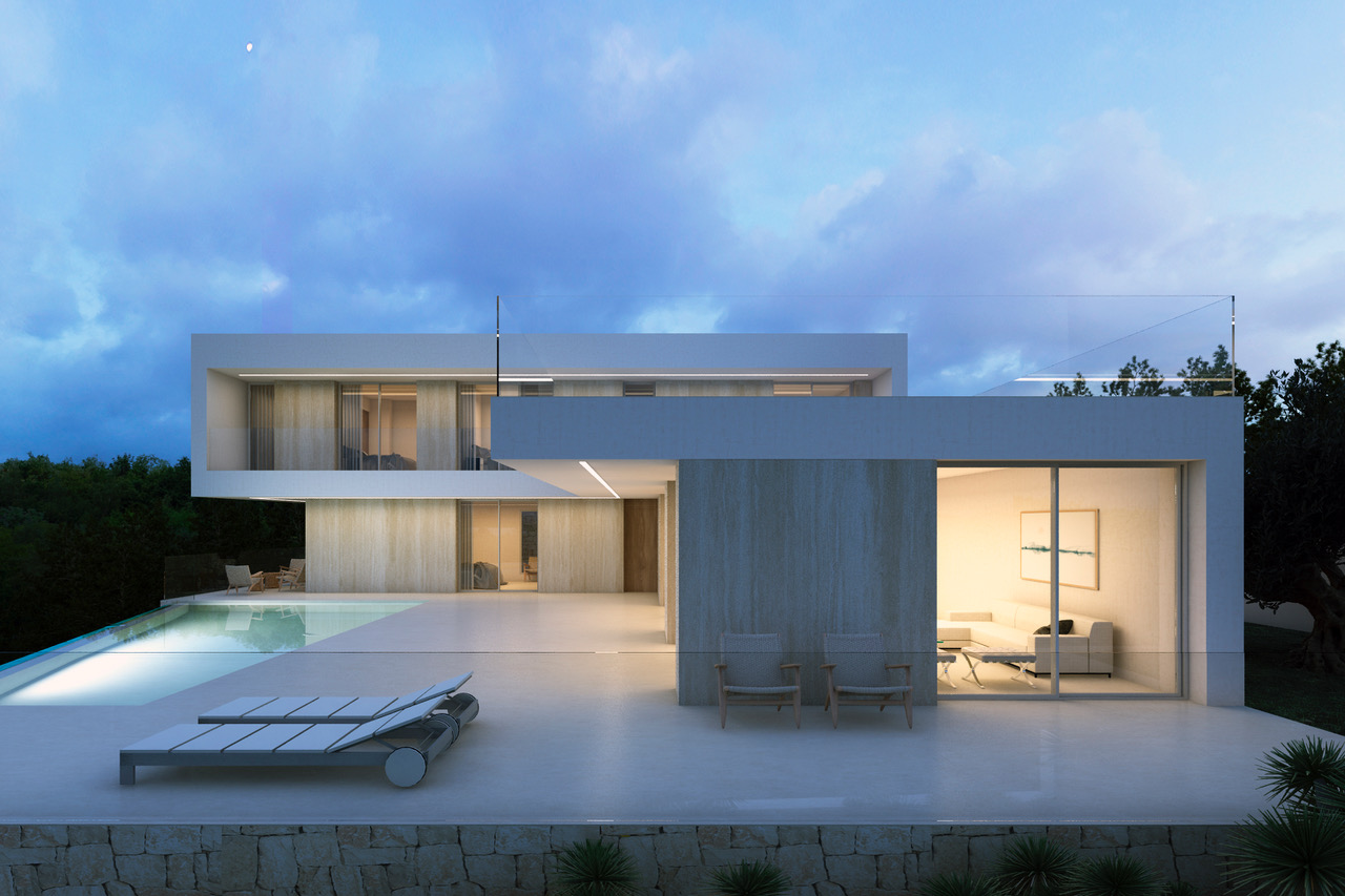 Nueva villa moderna en venta en Benissa ref AV576